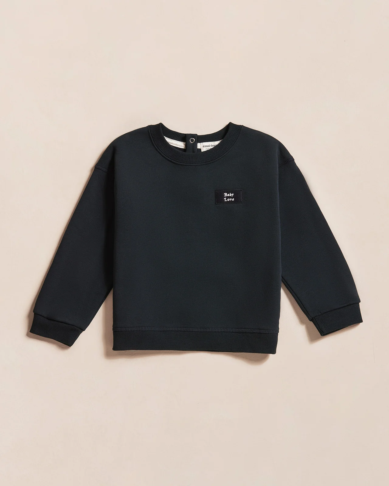 Le sweat mini patch Baby love en coton bio - charbon – Image 2