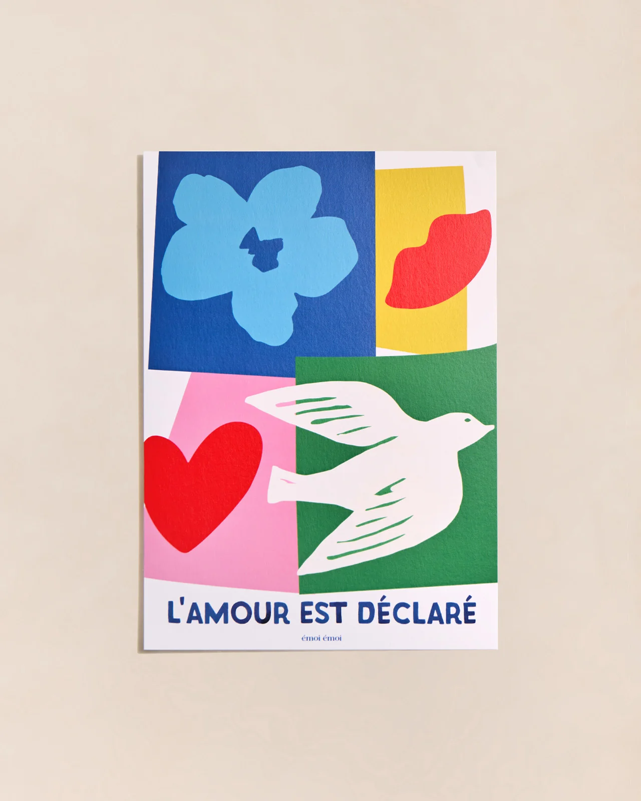 L'affiche collage L'amour est déclaré - A3 – Image 2